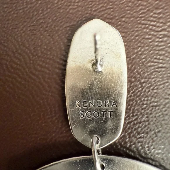 Kendra Scott Silver and Clear Chandelier Dangle Earrings - Picture 3 of 7